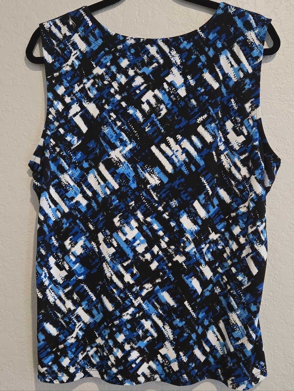 Kasper Abstract Print Sleeveless Top - XL - Picture 4 of 4